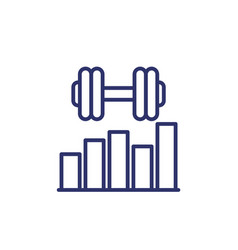 Workout Icon With A Graph Line