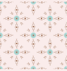 Aztec Ethnic Seamless Pattern Simple Brawn Native