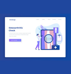 Osteoarthritis Check Landing Page Concept