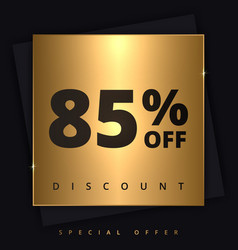 85 Off Discount Banner Special Offer Sale