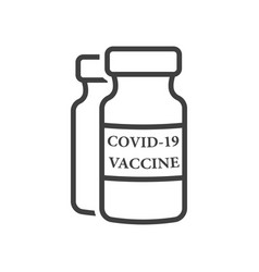 Covid19-19 Vaccine Ampoule Icon A Simple Image