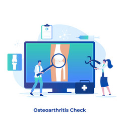 Flat Of Osteoarthritis Check Concept