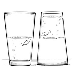 Two Fish In Glasses