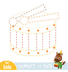 Connect The Dots Game For Children Drum