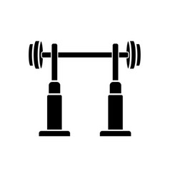 Squat Rack Black Glyph Icon