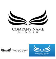 Wing Falcon Bird Logo Template