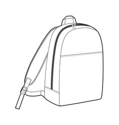 Minimal Backpack Silhouette Bag Fashion Accessory