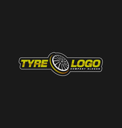 Modern Tire Shop Logo Wheel Repair