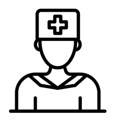 Private Clinic Doctor Icon Outline Style