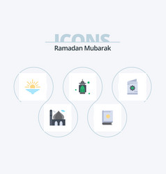 Ramadan Flat Icon Pack 5 Icon Design Muslim