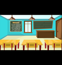 School Classroom Interior Background Childish