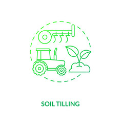 Soil Tilling Concept Icon