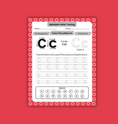 Abc Letter Tracing Worksheets For Kids