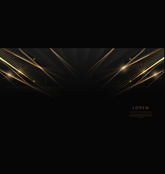 Abstract Elegant Black Background With Golden