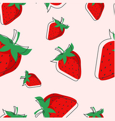 Cartoon Strawberry Seamless Pattern