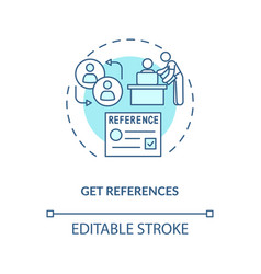 Get References Concept Icon