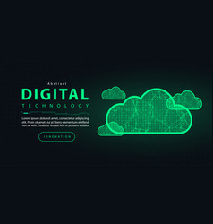 Technology Digital Cloud Computing Futuristic Ai