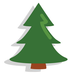 Christmas Tree On A White Background