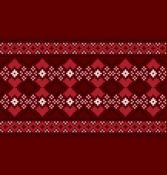 Ethnic Pixcel Art Pattern Geometric Tribal