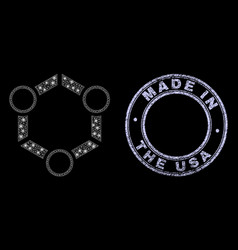 Rubber Made In The Usa Stamp Seal And Glare Net