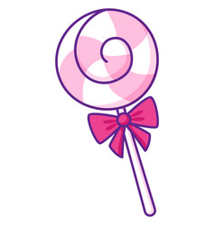 Sweet Hard Candy Icon Cute Color Swirl On Stick