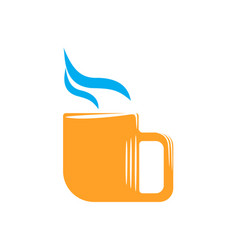 Emblem Of Orange Mug With Steam