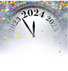 New Year 2024 Countdown Clock With Colourful