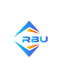 Rbu Abstract Technology Logo Design On White