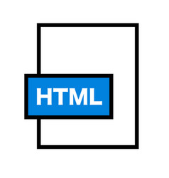 Simple Html File Icon Or Html Extension