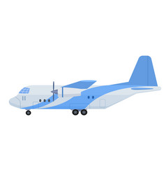 Cartoon Cargo Plane Isolated