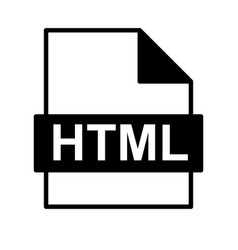 Simple Html File Icon Or Html Code Data