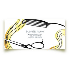 Business Card For Beauty Salon And Hair