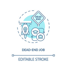 Dead-end Job Concept Icon