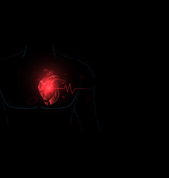 Human Heart And Anatomy Heart Attack Low Poly