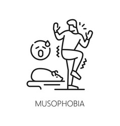 Human Musophobia Phobia Mental Health Icon