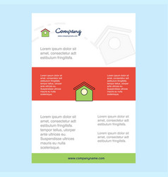 Template Layout For Dog House Company Profile