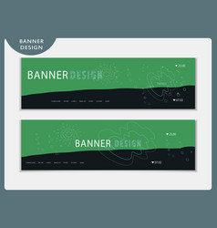 Trendy Banner Template Set Design