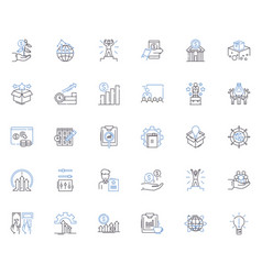 Commercial Appraisal Line Icons Collection