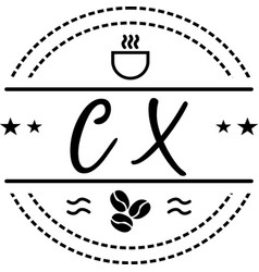 Cx High Quality Cafe Classic Logo Design