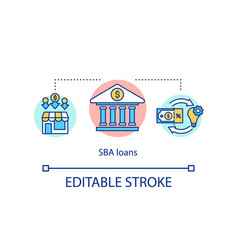 Sba Loans Concept Icon