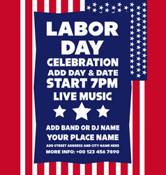 Labor Day Party Night Poster Flyer Design