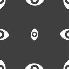 Sixth Sense The Eye Icon Sign Seamless Pattern