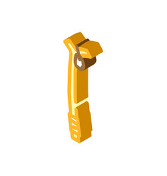 Yatra Stick Pilgrim Staff Isometric Icon