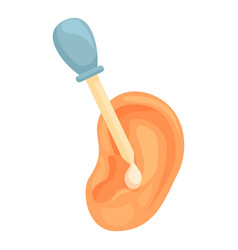 Ear Lubricant Icon Cartoon Medical Liquid