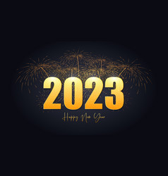 Happy New Year 2023 Text Typography Design