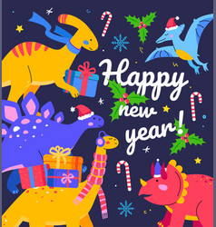 Happy New Year - Flat Design Style