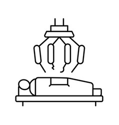 Robotic Surgery Line Icon