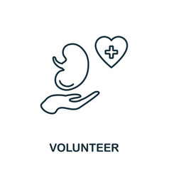 Volunteer Line Icon Element Sign From