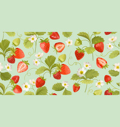 Watercolor Seamless Strawberry Pattern