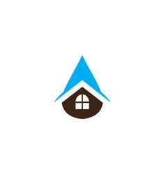 House Repair Icon Inside A Drop Water